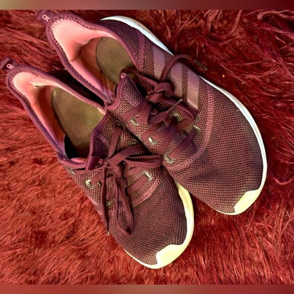 Adidas Womens Cloudform Pure Red Running Shoes Sneaker Sz 8.5 - Picture 2 of 6